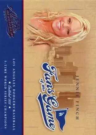 2004 Playoff Absolute Memorabilia - Fans of the Game #252FG-2 - Jennie Finch - Los Angeles Dodgers