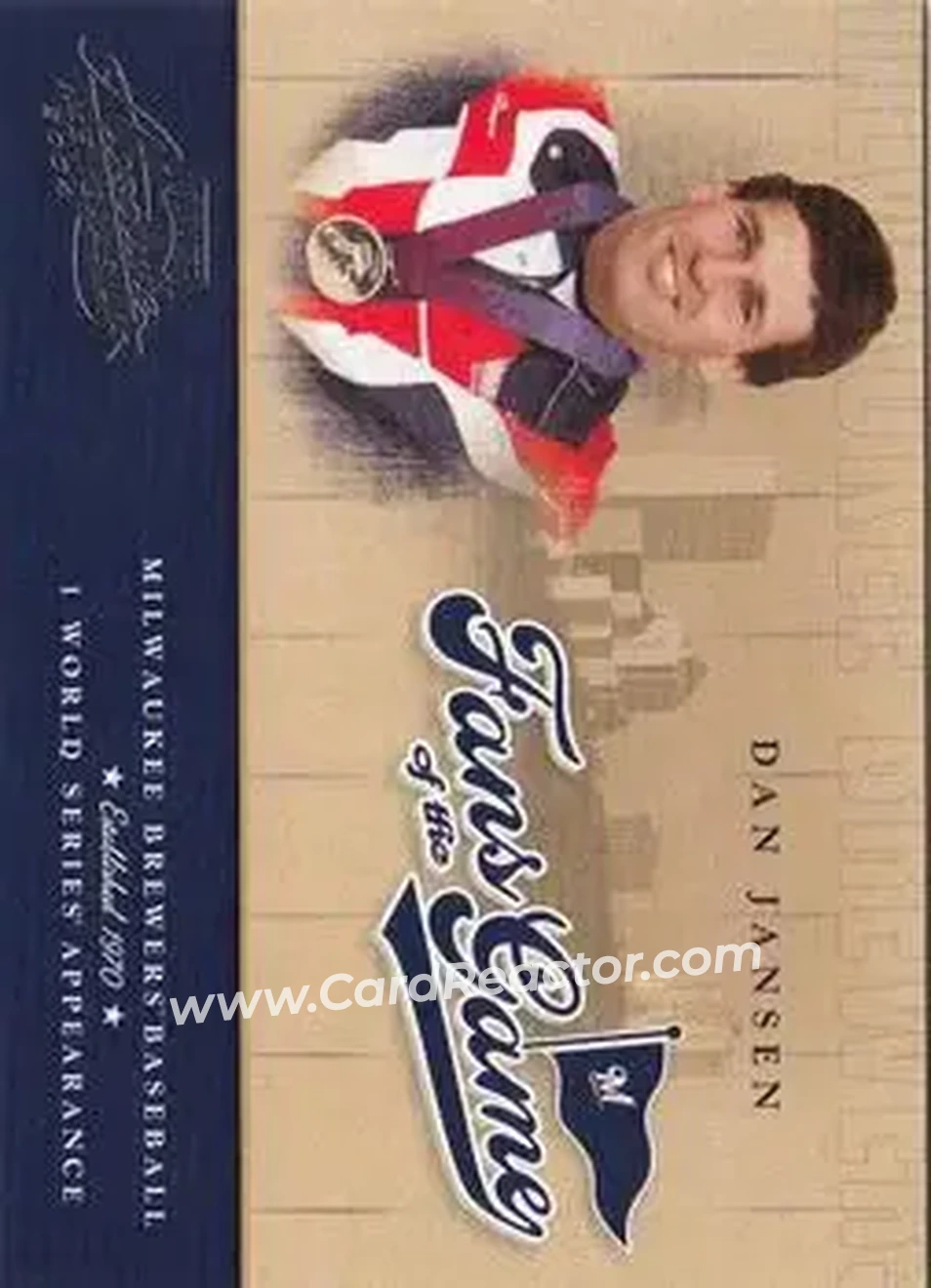 2004 Playoff Absolute Memorabilia - Fans of the Game #254FG-4 - Dan Jansen - Milwaukee Brewers - Front