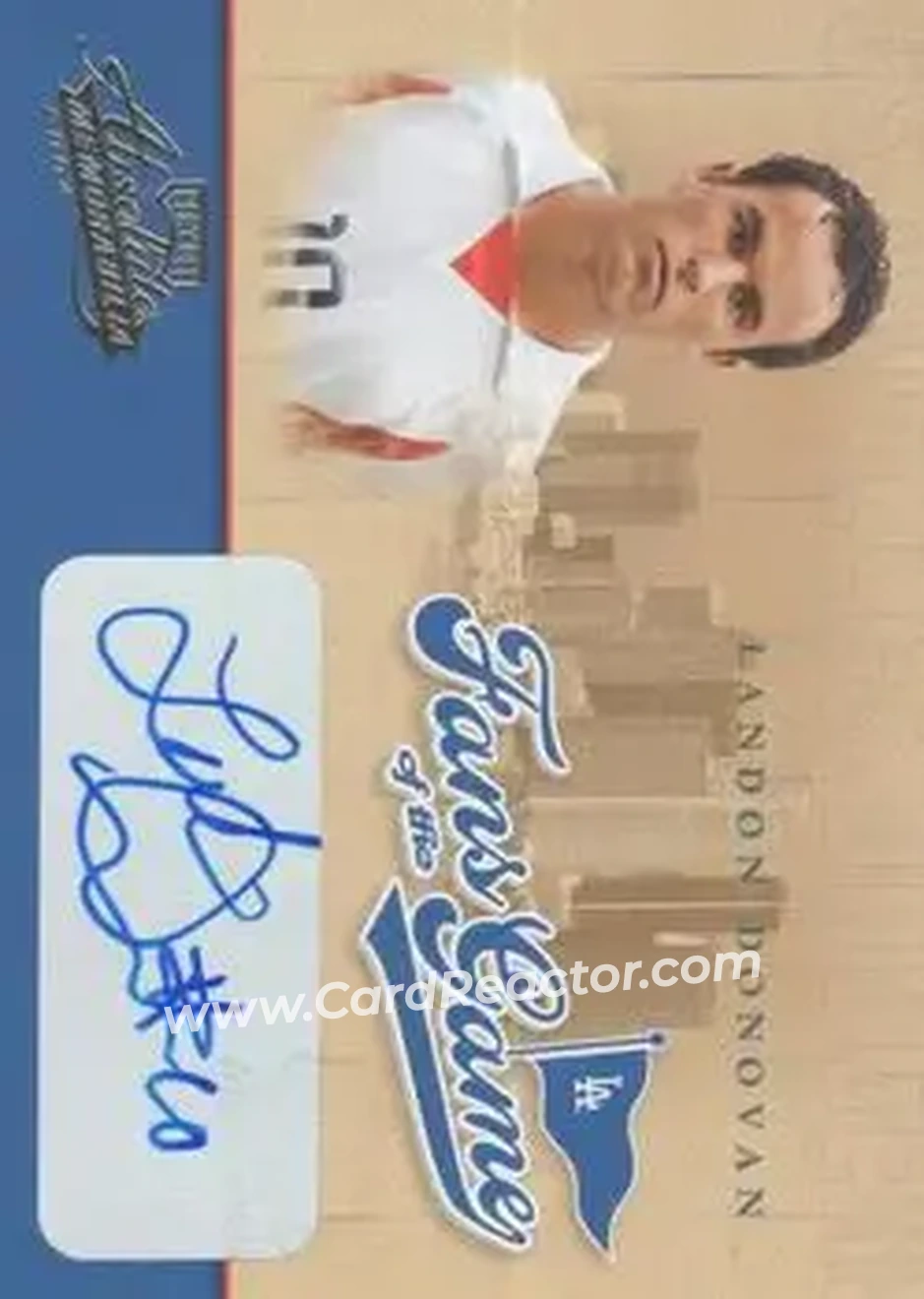 2004 Playoff Absolute Memorabilia - Fans of the Game Autographs #251FG-1 - Landon Donovan - Los Angeles Dodgers - Front