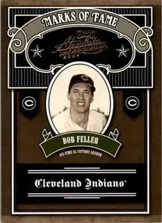 2004 Playoff Absolute Memorabilia - Marks of Fame #MOF-3 - Bob Feller - Cleveland Indians