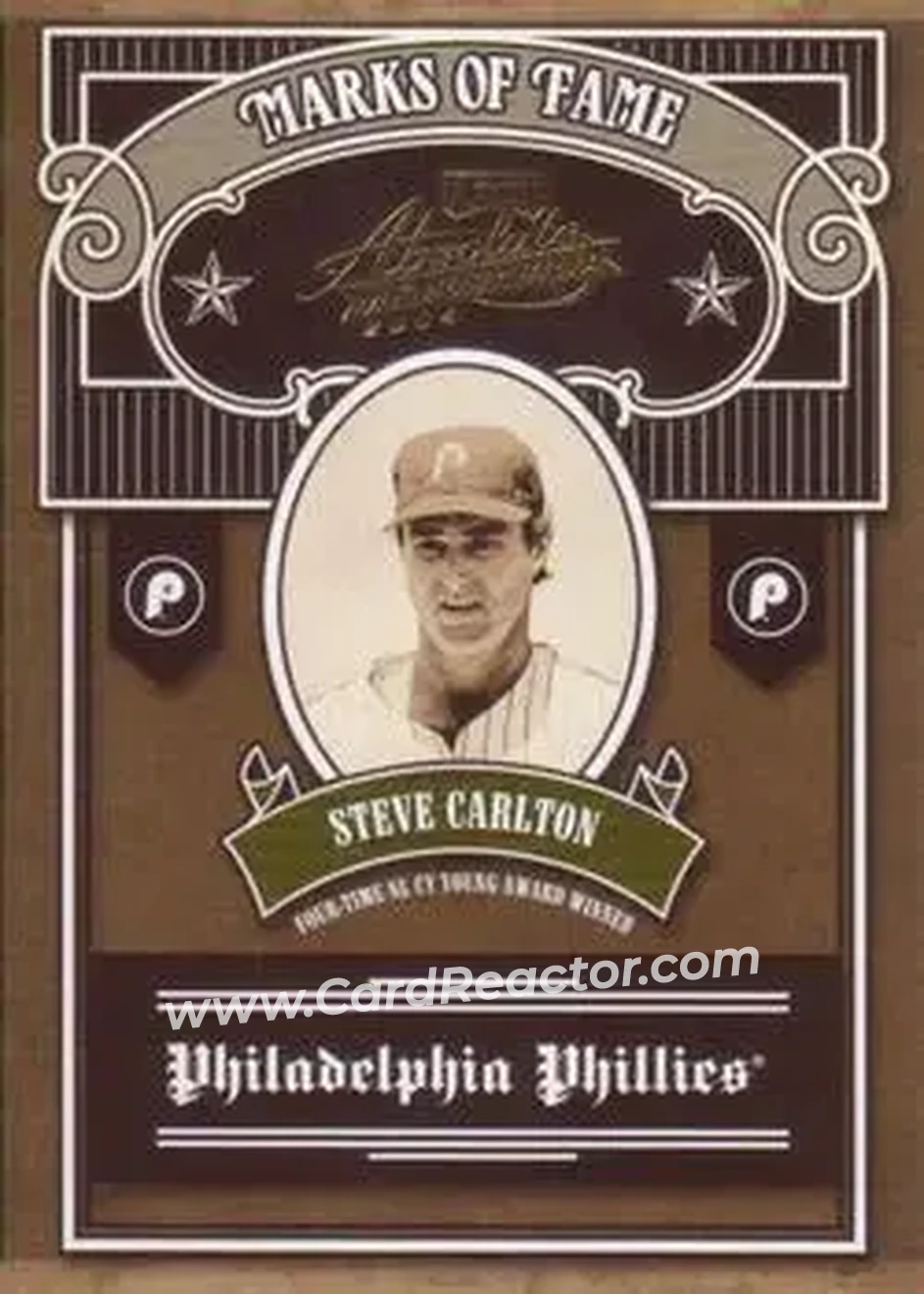 2004 Playoff Absolute Memorabilia - Marks of Fame #MOF-7 - Steve Carlton - Philadelphia Phillies - Front