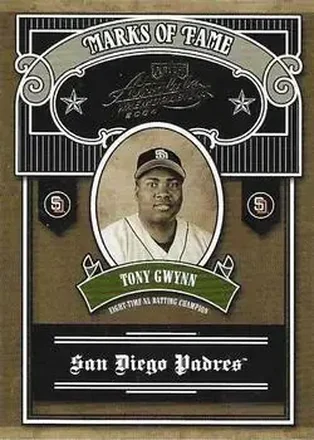 2004 Playoff Absolute Memorabilia - Marks of Fame #MOF-8 - Tony Gwynn - San Diego Padres