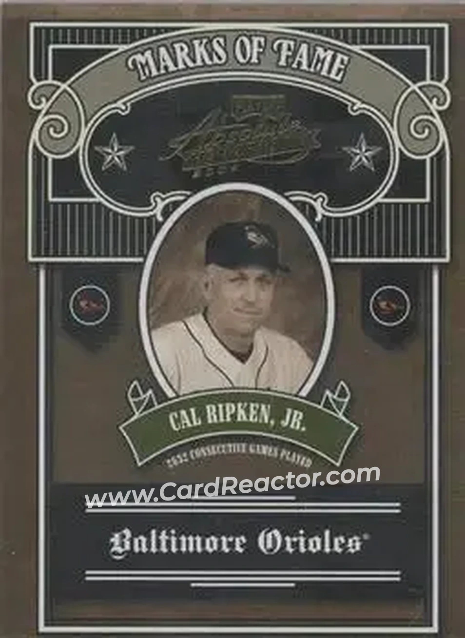 2004 Playoff Absolute Memorabilia - Marks of Fame #MOF-11 - Cal Ripken - Baltimore Orioles - Front
