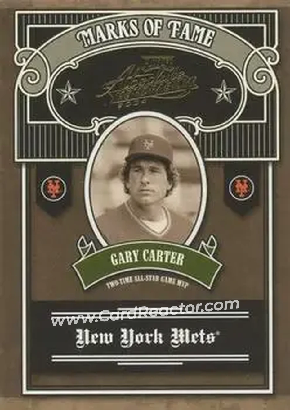 2004 Playoff Absolute Memorabilia - Marks of Fame #MOF-13 - Gary Carter - New York Mets - Front