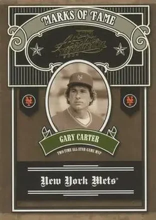 2004 Playoff Absolute Memorabilia - Marks of Fame #MOF-13 - Gary Carter - New York Mets