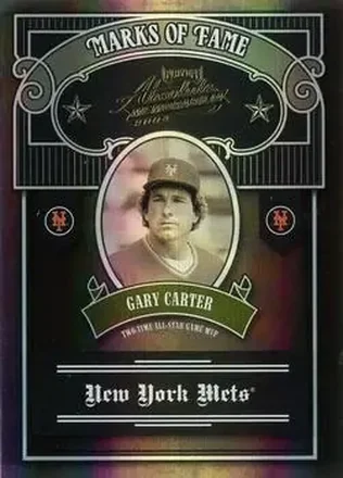 2004 Playoff Absolute Memorabilia - Marks of Fame Spectrum #MOF-13 - Gary Carter - New York Mets