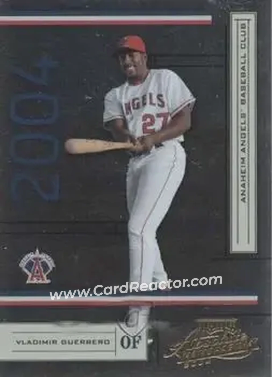2004 Playoff Absolute Memorabilia - Retail #7 - Vladimir Guerrero - Anaheim Angels - Front 2004 Playoff Absolute Memorabilia - Retail #7 - Vladimir Guerrero - Anaheim Angels - Front