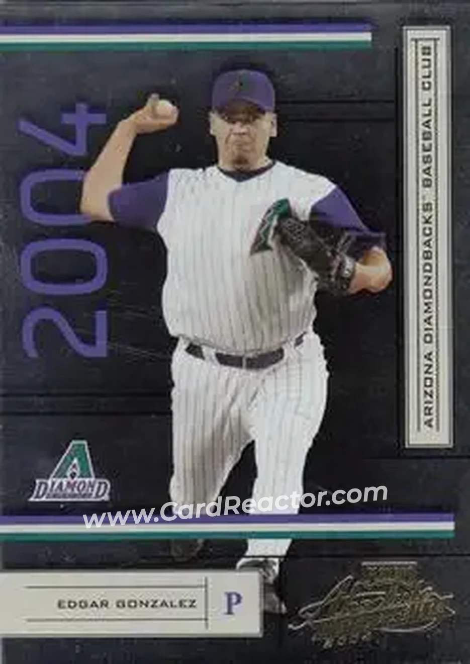 2004 Playoff Absolute Memorabilia - Retail #14 - Edgar Gonzalez - Arizona Diamondbacks - Front