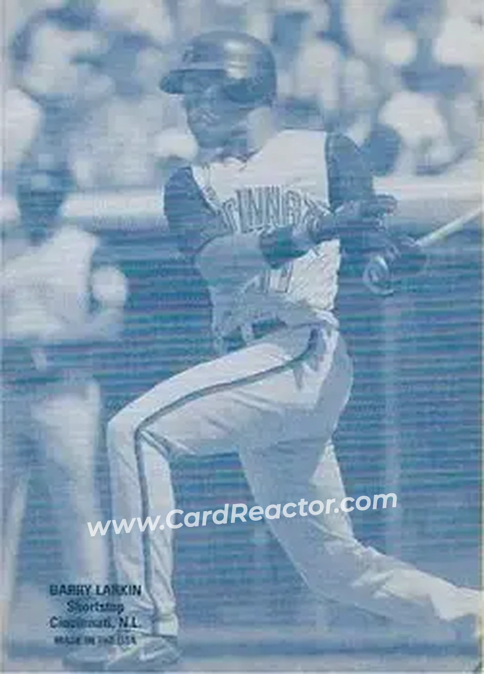 2004 Leaf - Exhibits 1926 Unblocked Legend Second Edition #7 - Barry Larkin - Cincinnati Reds - Front