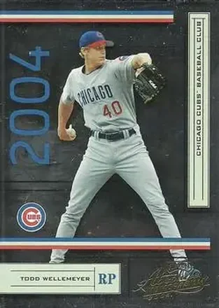2004 Playoff Absolute Memorabilia - Retail #50 - Todd Wellemeyer - Chicago Cubs