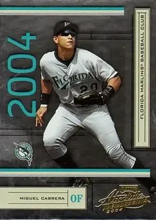 2004 Playoff Absolute Memorabilia - Retail #79 - Miguel Cabrera - Florida Marlins