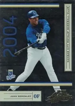 2004 Playoff Absolute Memorabilia - Retail #95 - Juan Gonzalez - Kansas City Royals
