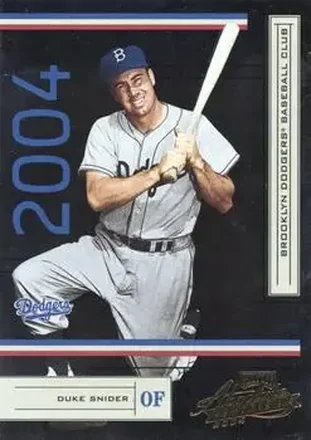 2004 Playoff Absolute Memorabilia - Retail #100 - Edwin "Duke" Snider - Brooklyn Dodgers