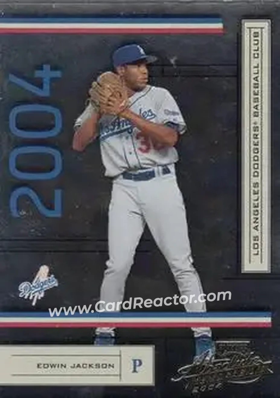 2004 Playoff Absolute Memorabilia - Retail #104 - Edwin Jackson - Los Angeles Dodgers - Front 2004 Playoff Absolute Memorabilia - Retail #104 - Edwin Jackson - Los Angeles Dodgers - Front