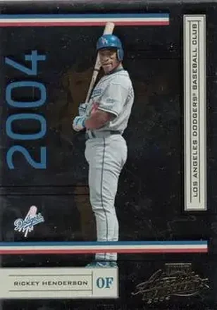 2004 Playoff Absolute Memorabilia - Retail #108 - Rickey Henderson - Los Angeles Dodgers