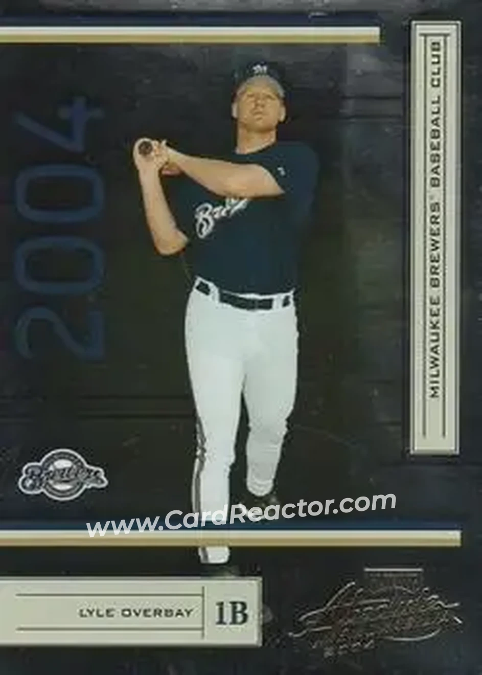 2004 Playoff Absolute Memorabilia - Retail #115 - Lyle Overbay - Milwaukee Brewers - Front