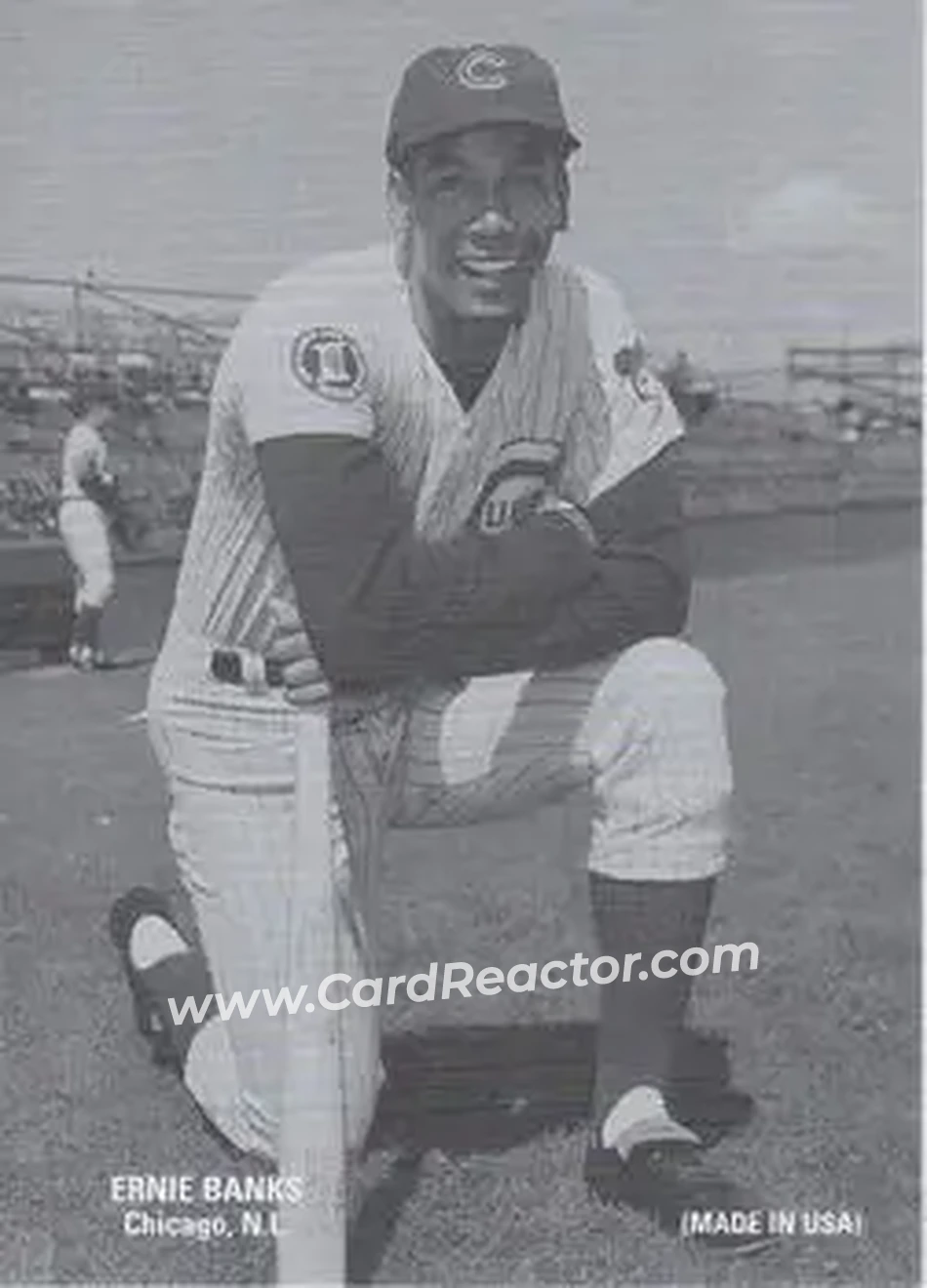 2004 Leaf - Exhibits 1927 #14 - Ernie Banks - Chicago Cubs - Front