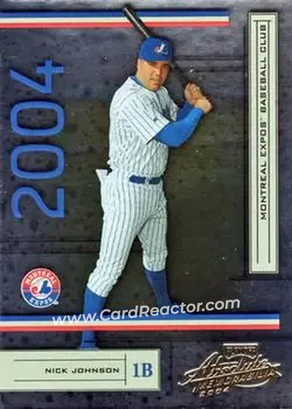 2004 Playoff Absolute Memorabilia - Retail #124 - Nick Johnson - Montreal Expos - Front