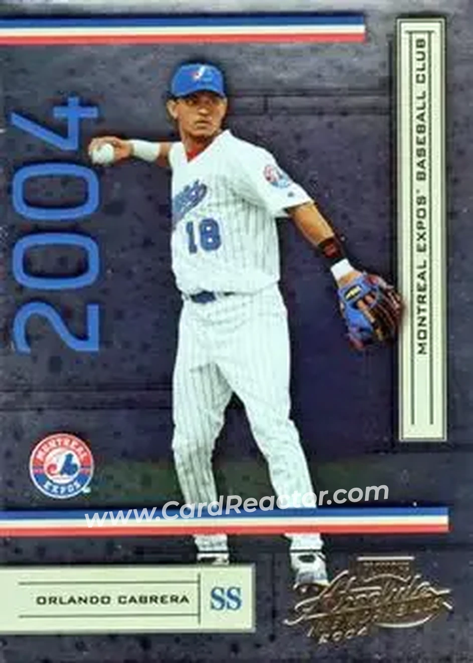2004 Playoff Absolute Memorabilia - Retail #126 - Orlando Cabrera - Montreal Expos - Front