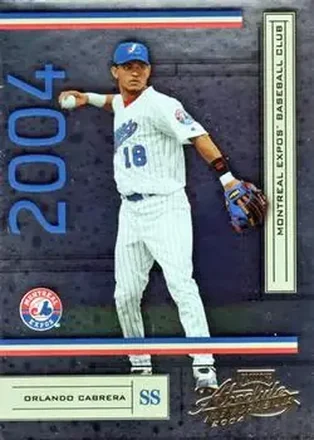 2004 Playoff Absolute Memorabilia - Retail #126 - Orlando Cabrera - Montreal Expos