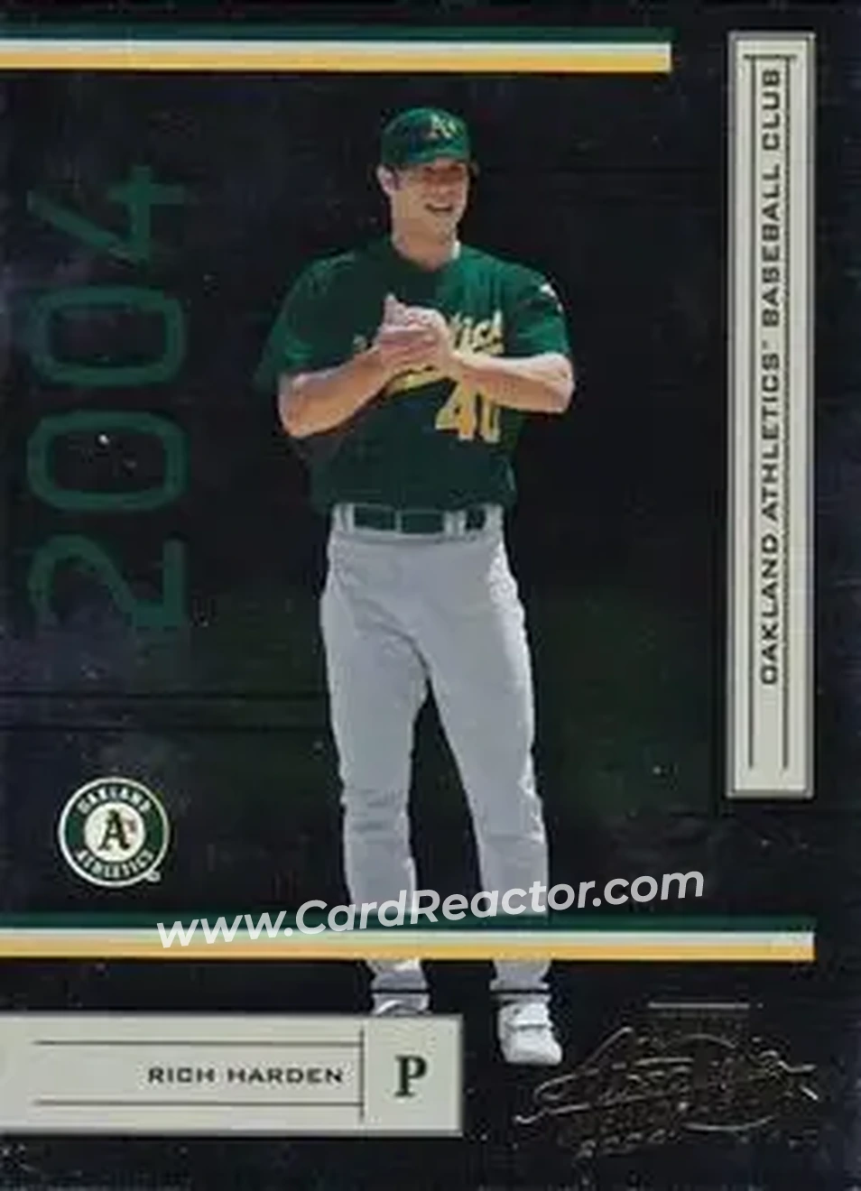 2004 Playoff Absolute Memorabilia - Retail #155 - Rich Harden - Oakland Athletics - Front