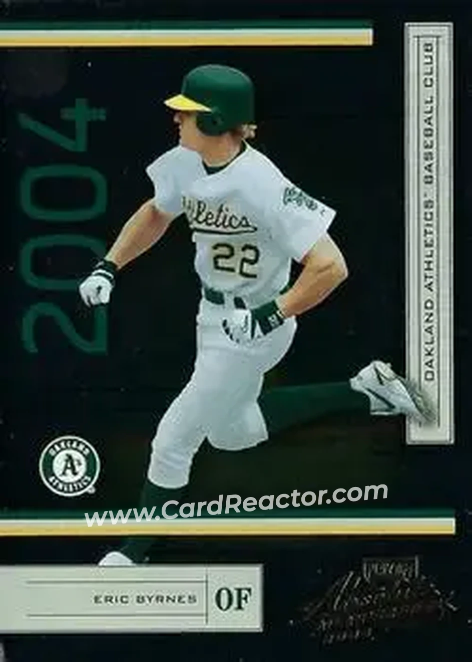 2004 Playoff Absolute Memorabilia - Retail #156 - Eric Byrnes - Oakland Athletics - Front