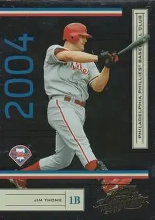 2004 Playoff Absolute Memorabilia - Retail #157 - Jim Thome - Philadelphia Phillies