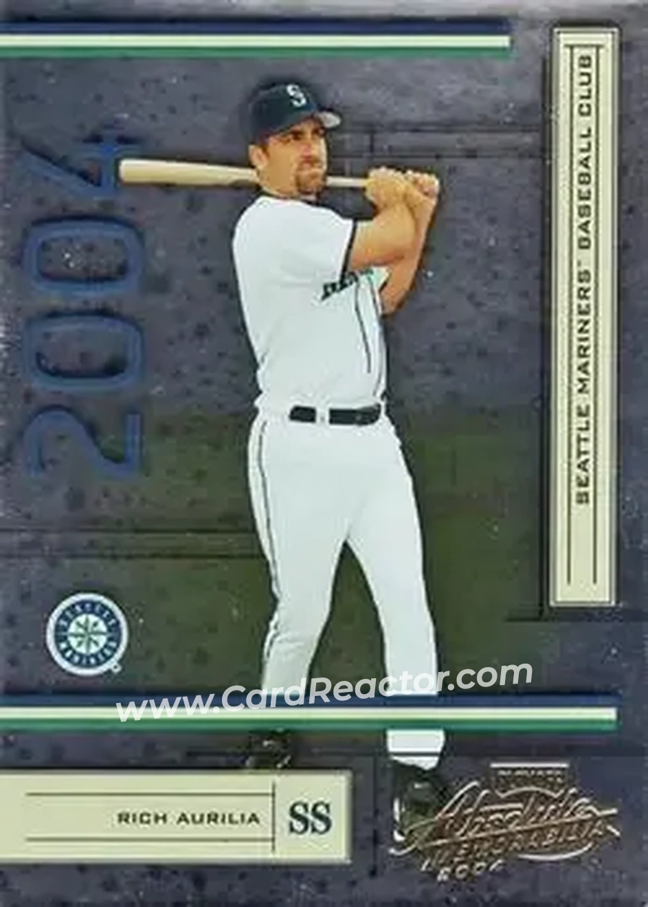 2004 Playoff Absolute Memorabilia - Retail #176 - Rich Aurilia - Seattle Mariners - Front 2004 Playoff Absolute Memorabilia - Retail #176 - Rich Aurilia - Seattle Mariners - Front