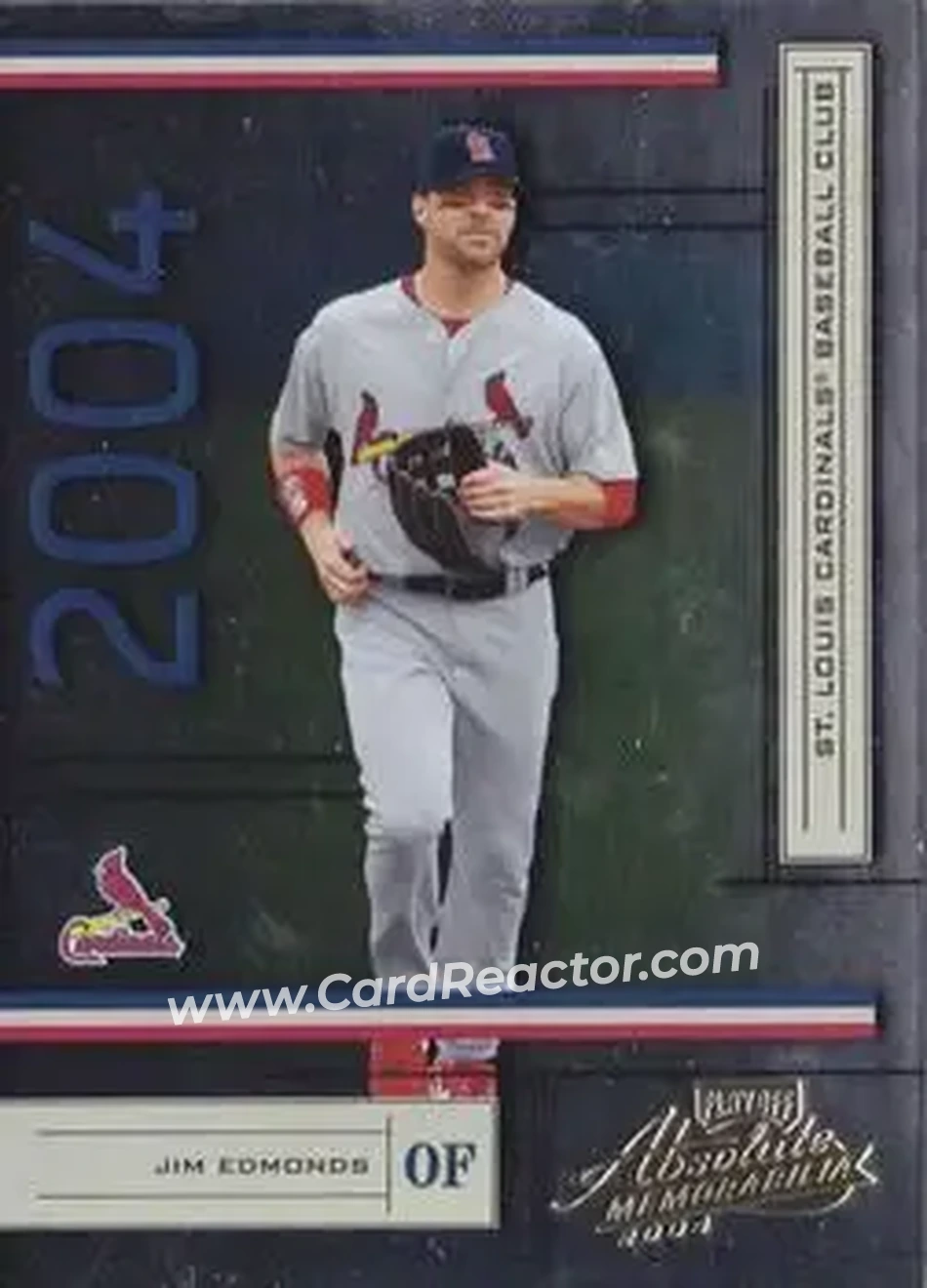 2004 Playoff Absolute Memorabilia - Retail #180 - Jim Edmonds - St. Louis Cardinals - Front