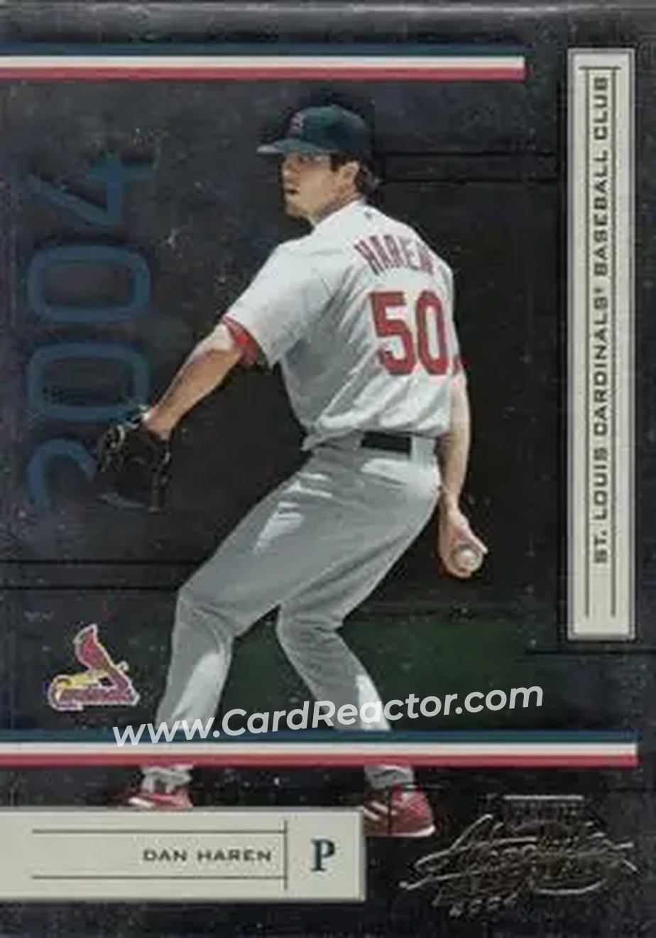 2004 Playoff Absolute Memorabilia - Retail #182 - Dan Haren - St. Louis Cardinals - Front
