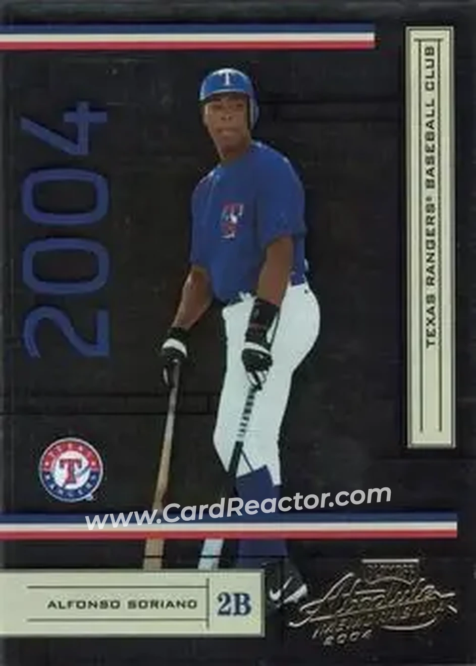 2004 Playoff Absolute Memorabilia - Retail #191 - Alfonso Soriano - Texas Rangers - Front