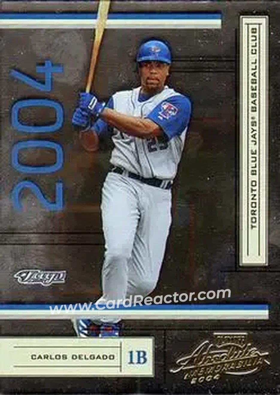 2004 Playoff Absolute Memorabilia - Retail #195 - Carlos Delgado - Toronto Blue Jays - Front