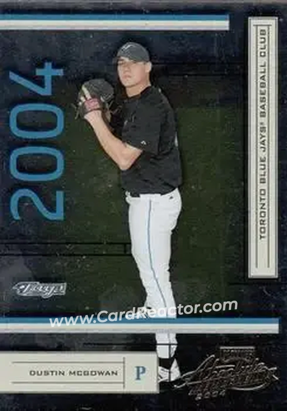 2004 Playoff Absolute Memorabilia - Retail #196 - Dustin McGowan - Toronto Blue Jays - Front 2004 Playoff Absolute Memorabilia - Retail #196 - Dustin McGowan - Toronto Blue Jays - Front