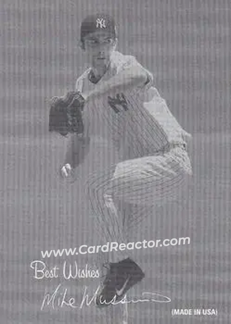 2004 Leaf - Exhibits 1939-46 Best Wishes Left #27 - Mike Mussina - New York Yankees - Front