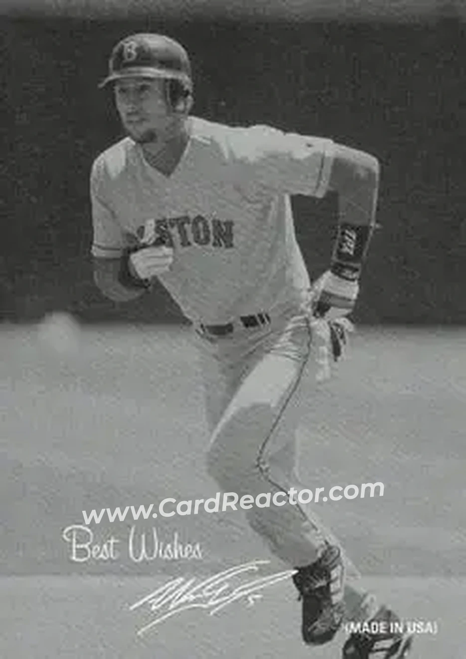 2004 Leaf - Exhibits 1939-46 Best Wishes Left #33 - Nomar Garciaparra - Boston Red Sox - Front