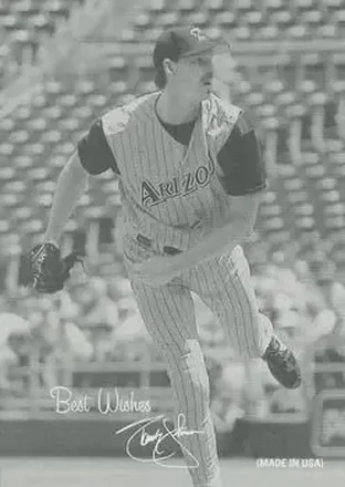 2004 Leaf - Exhibits 1939-46 Best Wishes Left #36 - Randy Johnson - Arizona Diamondbacks