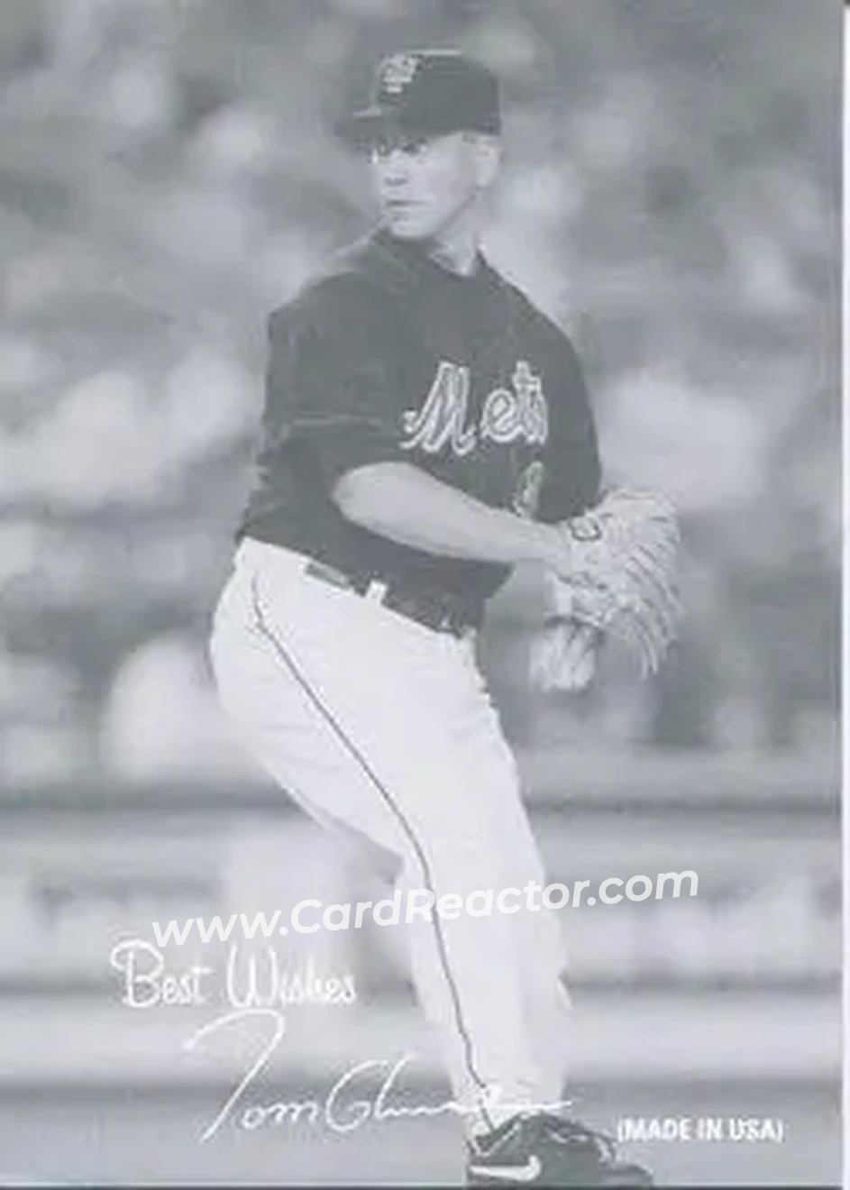 2004 Leaf - Exhibits 1939-46 Best Wishes Left #46 - Tom Glavine - New York Mets - Front