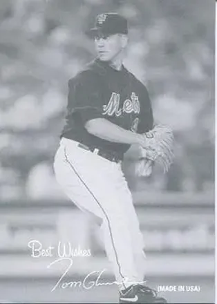 2004 Leaf - Exhibits 1939-46 Best Wishes Left #46 - Tom Glavine - New York Mets
