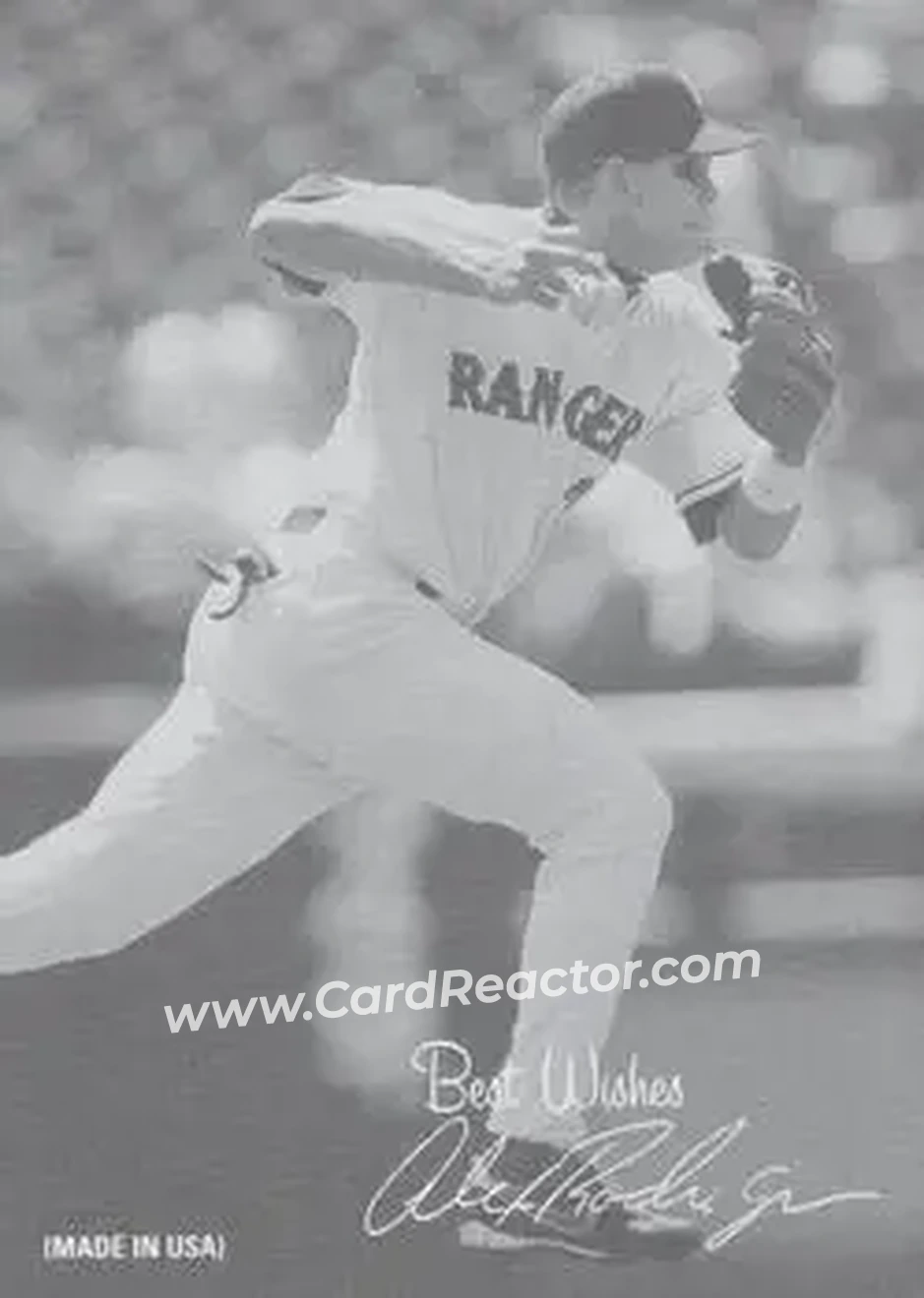 2004 Leaf - Exhibits 1939-46 Best Wishes Right #3 - Alex Rodriguez - Texas Rangers - Front