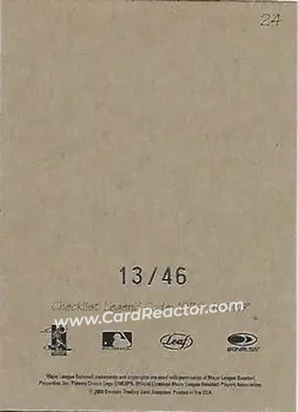 2004 Leaf - Exhibits 1939-46 Best Wishes Right #24 - Ken Griffey Jr. - Cincinnati Reds - Back