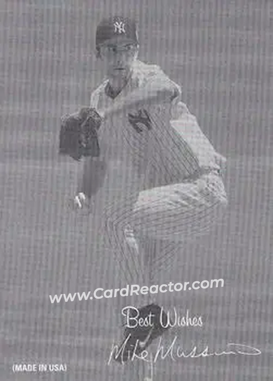 2004 Leaf - Exhibits 1939-46 Best Wishes Right #27 - Mike Mussina - New York Yankees - Front
