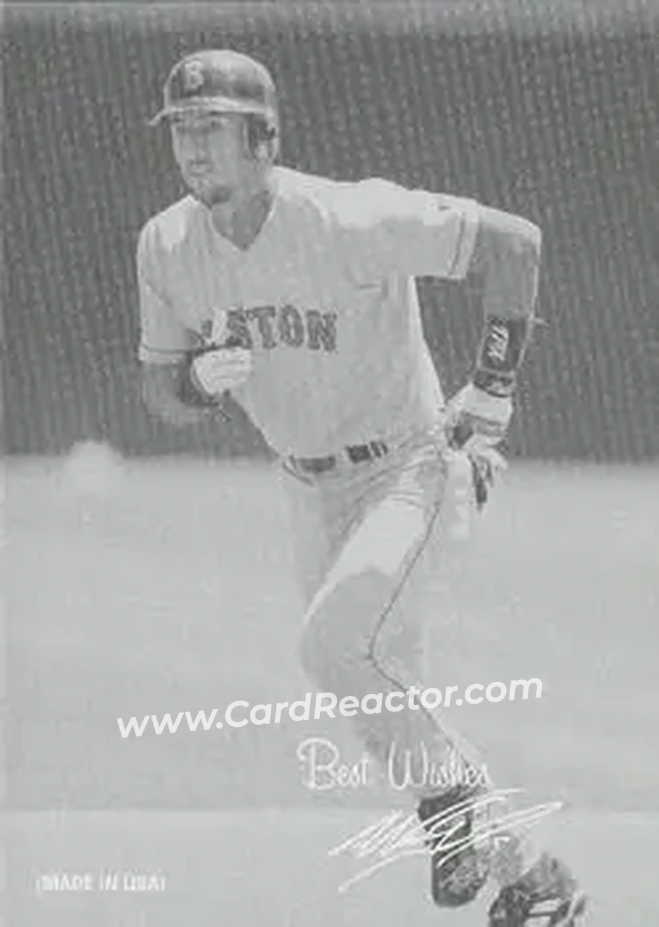 2004 Leaf - Exhibits 1939-46 Best Wishes Right #33 - Nomar Garciaparra - Boston Red Sox - Front