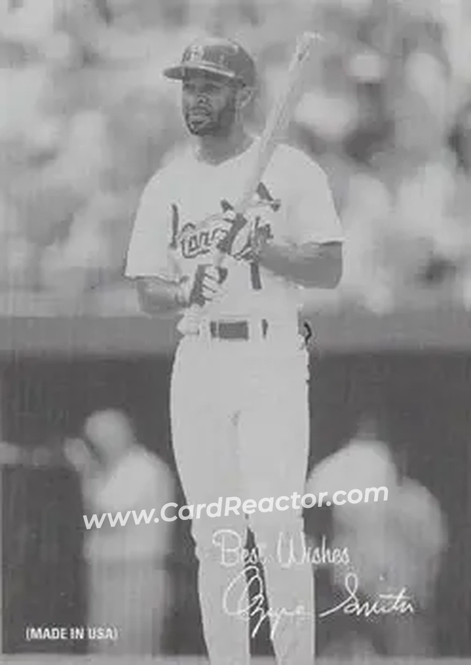 2004 Leaf - Exhibits 1939-46 Best Wishes Right #34 - Ozzie Smith - St. Louis Cardinals - Front