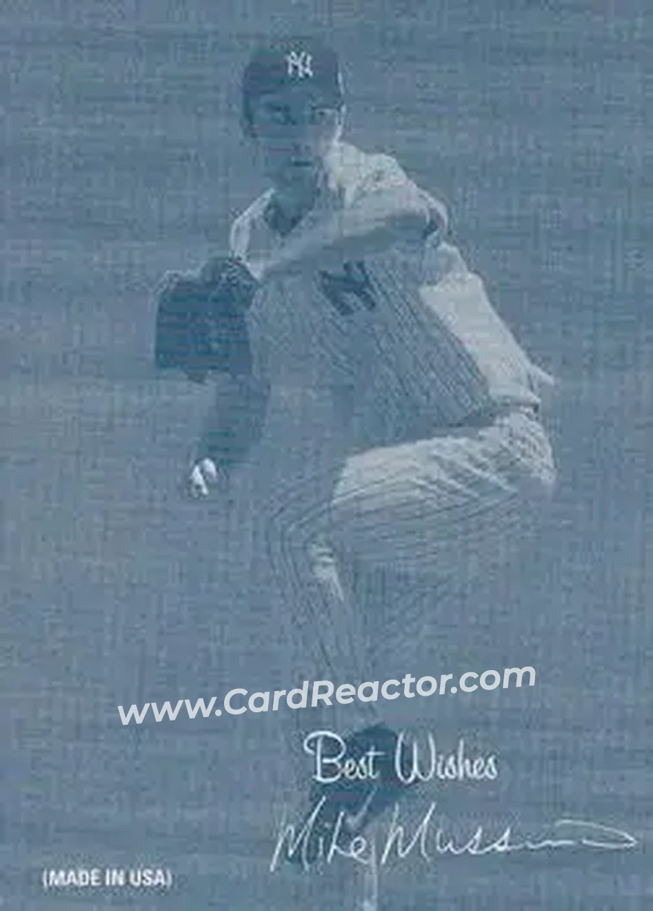 2004 Leaf - Exhibits 1939-46 Best Wishes Right Second Edition #27 - Mike Mussina - New York Yankees - Front
