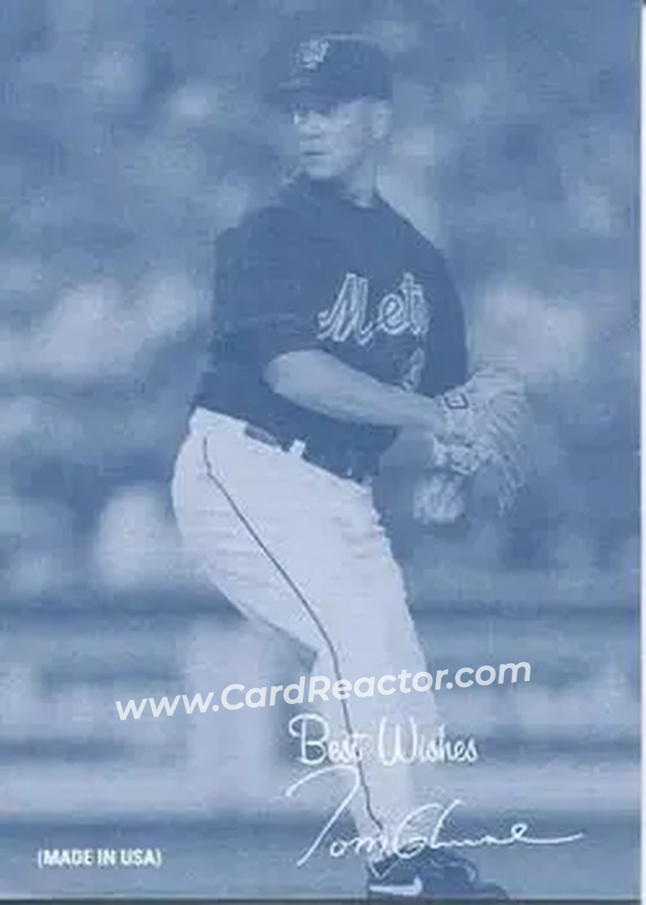 2004 Leaf - Exhibits 1939-46 Best Wishes Right Second Edition #46 - Tom Glavine - New York Mets - Front