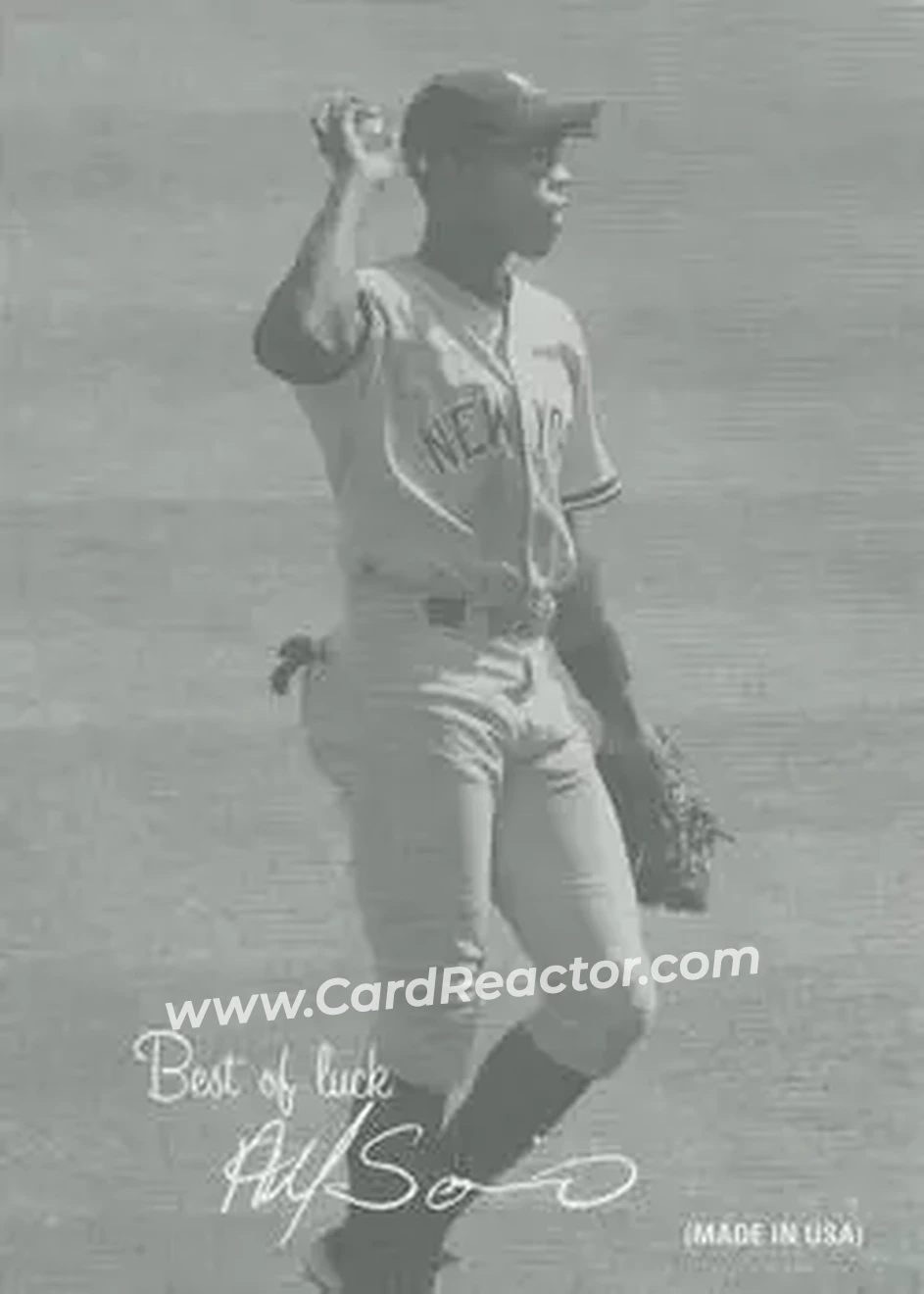 2004 Leaf - Exhibits 1939-46 Best of Luck Left #4 - Alfonso Soriano - New York Yankees - Front
