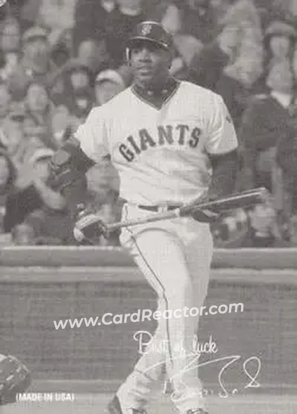 2004 Leaf - Exhibits 1939-46 Best of Luck Right #6 - Barry Bonds - San Francisco Giants - Front