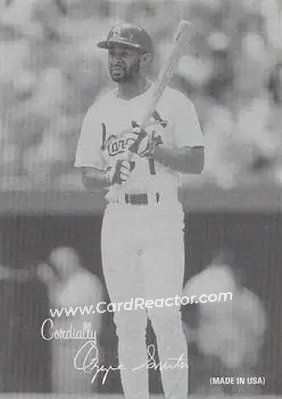 2004 Leaf - Exhibits 1939-46 Cordially Left #34 - Ozzie Smith - St. Louis Cardinals - Front 2004 Leaf - Exhibits 1939-46 Cordially Left #34 - Ozzie Smith - St. Louis Cardinals - Front
