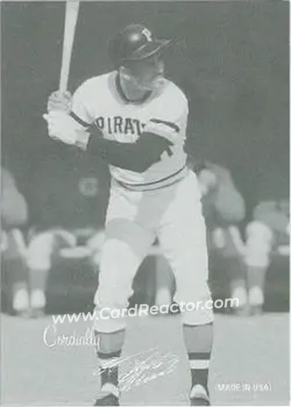 2004 Leaf - Exhibits 1939-46 Cordially Left #41 - Bob Clemente - Pittsburgh Pirates - Front