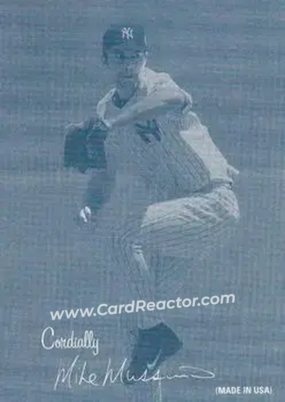 2004 Leaf - Exhibits 1939-46 Cordially Left Second Edition #27 - Mike Mussina - New York Yankees - Front 2004 Leaf - Exhibits 1939-46 Cordially Left Second Edition #27 - Mike Mussina - New York Yankees - Front